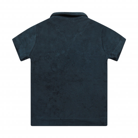 Navy Kids Toweling Polo